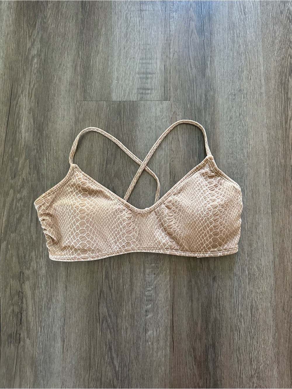 NWT Snake Skin Bikini Top